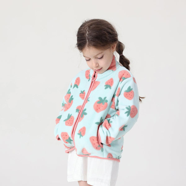 MARC&JANIE Boys Girls' Spring Autumn Printed Polar Fleece Jacket Baby Toddler Kids Outerwear Coat 231323 - MARC&JANIE