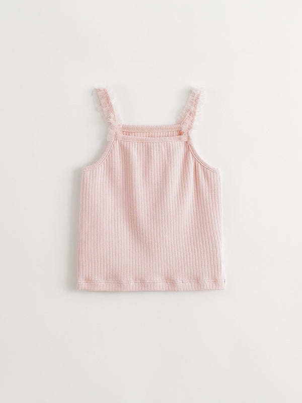 MARC & JANIE Toddler Kids Girl Elastic Ribbed Knit Camisole Tank Top 240563