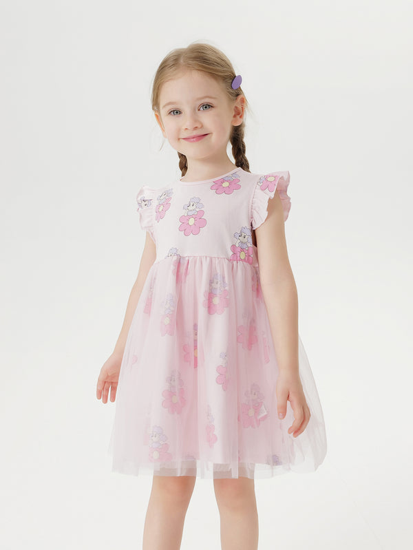 MARC & JANIE Toddler Girl Cooling Poodle Print Dress 550781