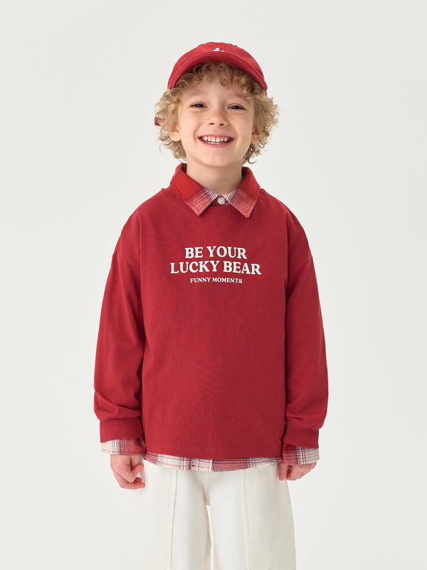 MARC & JANIE Toddler Boy Retro Letter Cotton T Shirt 551171