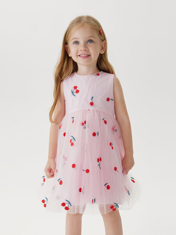 MARC & JANIE Toddler Girl Embroidered Mesh Dress 220977