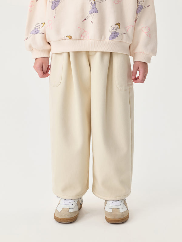 MARC & JANIE Unisex Toddler Kids Large Pockets Fleece-Lined Straight-Leg Pants 551303