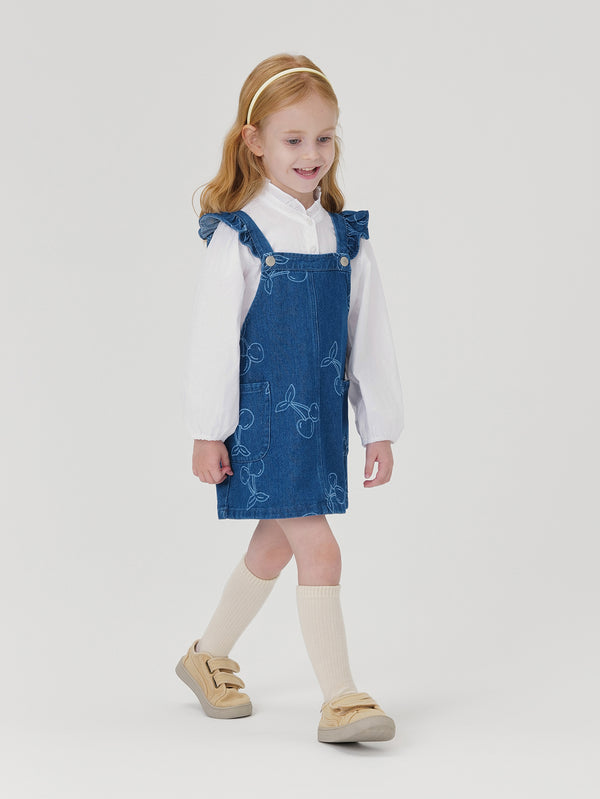 MARC & JANIE Toddler Girl Cherry Strappy Dress 240979