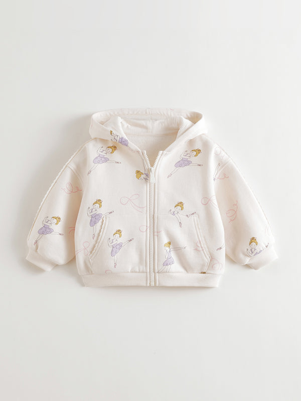MARC & JANIE Toddler Girl Ballet Lace Sweatshirt Jacket Outerwear 551178