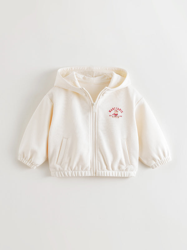 MARC & JANIE Toddler Girl Cute Bear Soft Hooded Jacket 551176