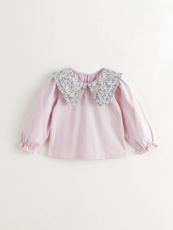 MARC & JANIE Toddler Girl Floral Peter Pan Collar T-shirt 241521