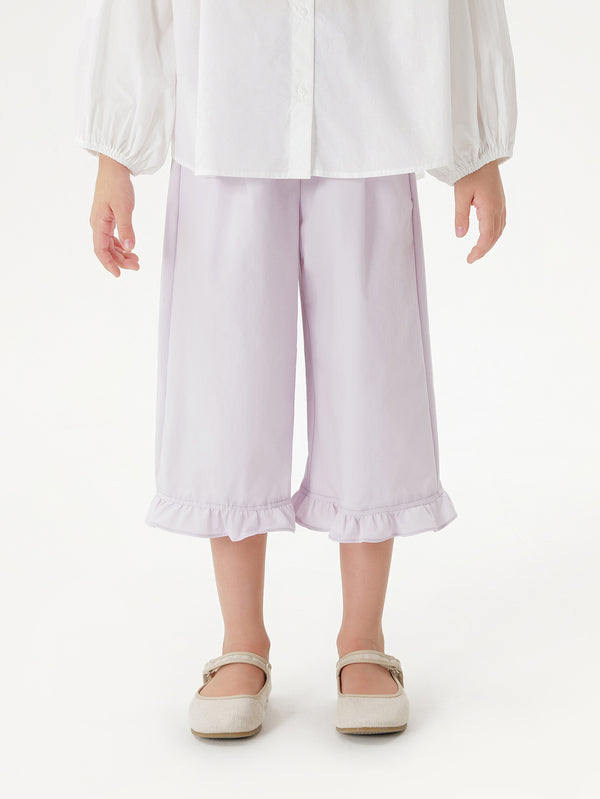 MARC & JANIE Kids Girl Quick-Dry Ruffle Hem Wide-Leg Pants 550728