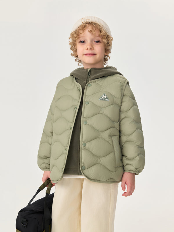 MARC & JANIE Toddler Boy 2 Pieces Fleece Coat and Lightweight Down Jacket Set 551681
