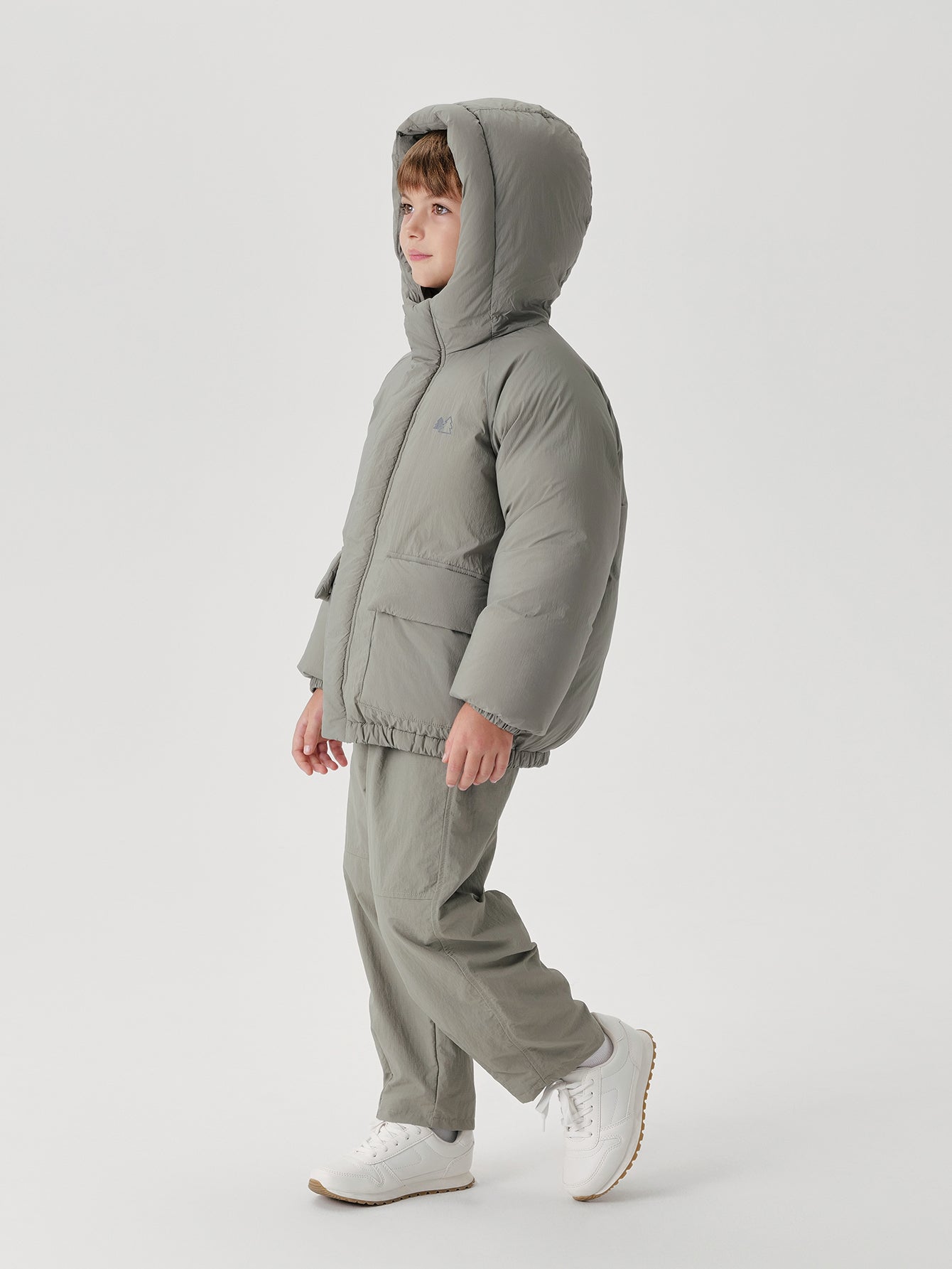 MARC & JANIE Unisex Toddler Big Pockets Loose Hooded Down