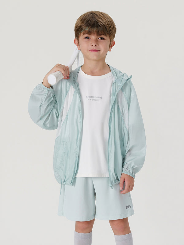 MARC & JANIE Unisex Toddler Kids Lightweight Sun Protective Hooded Jacket 240363