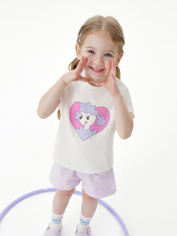 MARC & JANIE Toddler Girl Cooling Poodle Print T-Shirt 550778