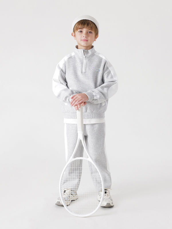MARC & JANIE Unisex Toddler Kids Stand-up Collar Sweatshirt Sets 231302