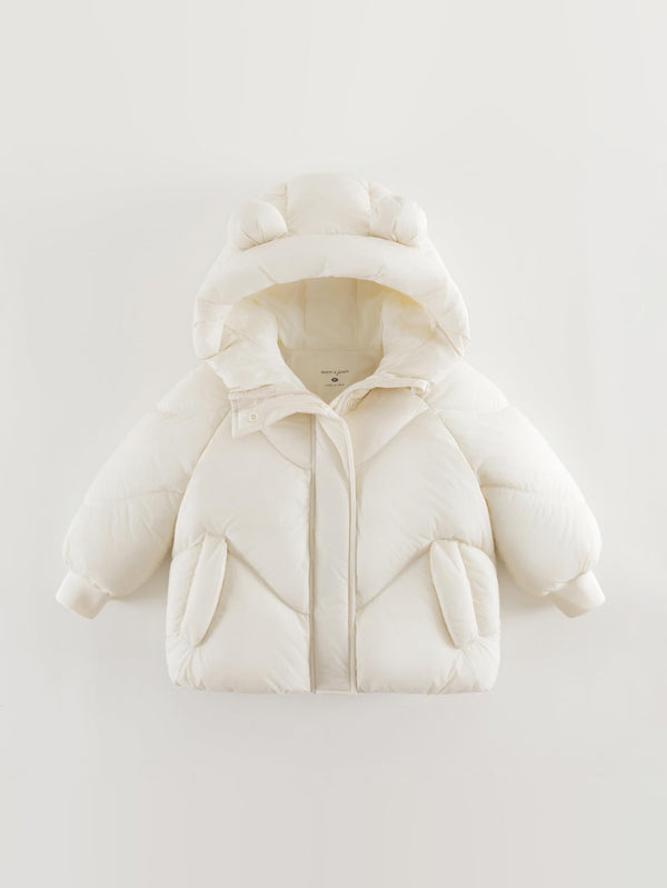MARC & JANIE Toddler Girl Lightweight Thick Bear Ear Down Jacket 551103