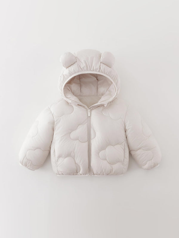 MARC & JANIE Toddler Girl Cloud Quilted Bear Ear Down Jacket 551771