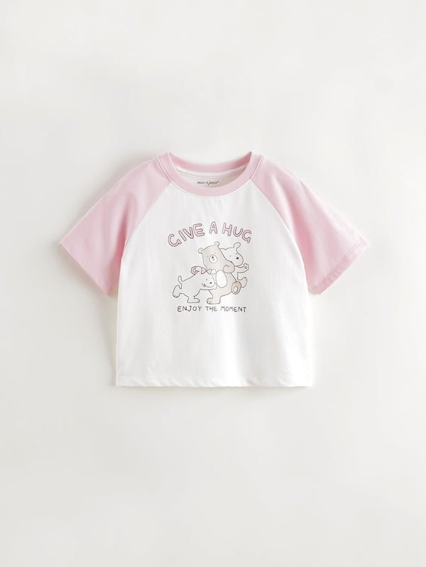 MARC & JANIE Boys Girls Cooling Bear Printed Short Sleeve T-shirt 550588