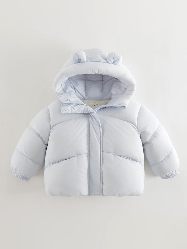 MARC & JANIE Toddler Girl Water Resistant Bear Ear Puffer Jacket 551109