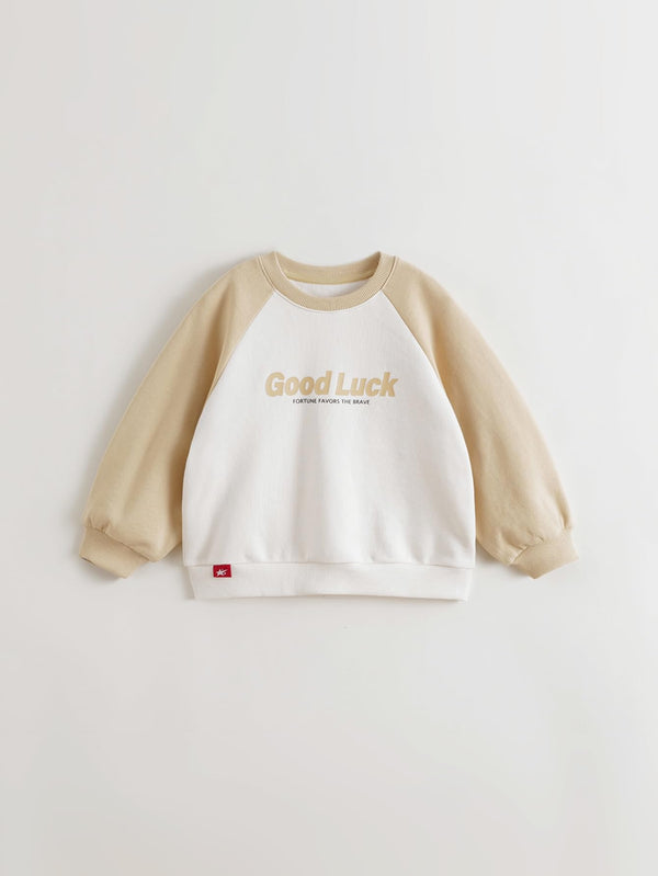 MARC & JANIE Kids Boy Vintage Colorblock Letter Sweatshirt 551162