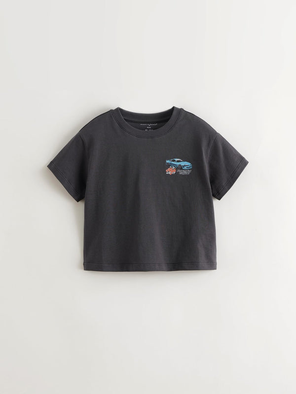 MARC & JANIE Boys Soft Cartoon Racing Car Printed T-shirt 550586