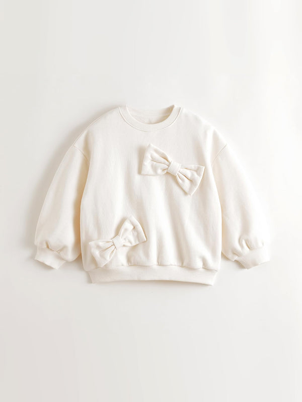 MARC & JANIE Kids Girl 3D Bowknot Soft Sweatshirt 551200