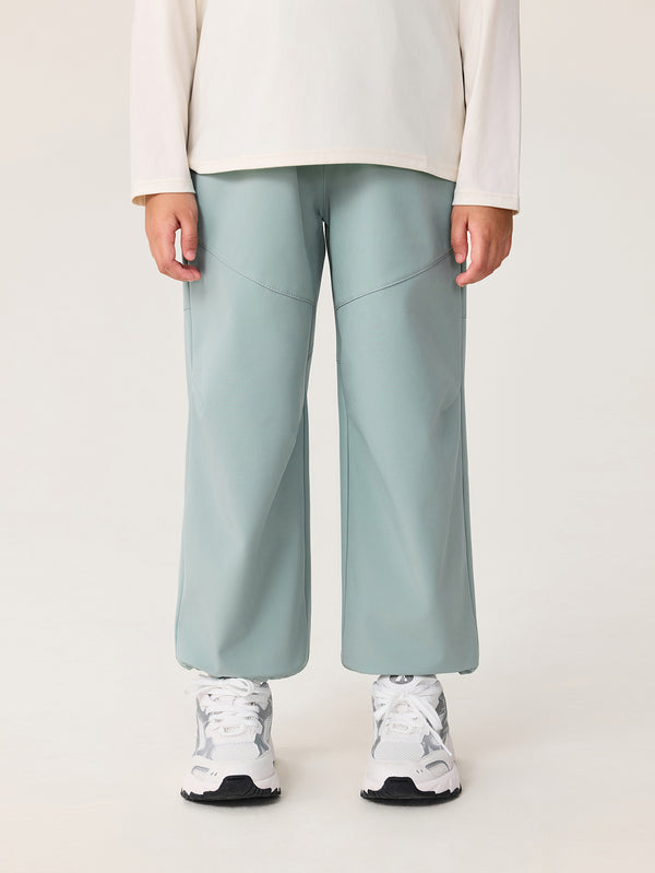 MARC & JANIE Unisex Kids Outdoor Water-Resistant Fleece-Lined Softshell Cargo Pants 551735