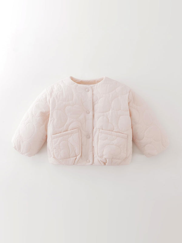 MARC & JANIE Toddler Girl Heart Quilted Warm Jacket 551697