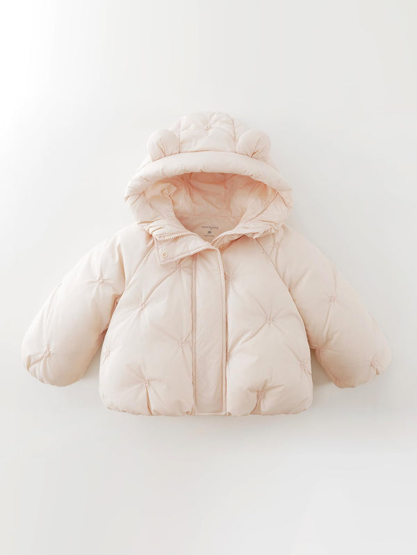 MARC & JANIE Toddler Girl Bear Ear Thick Down Jacket 550987