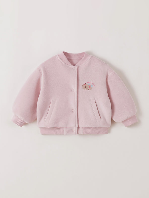 MARC & JANIE Unisex Toddler Kids Tech Heated Fleece Warm Baseball Jacket 551620