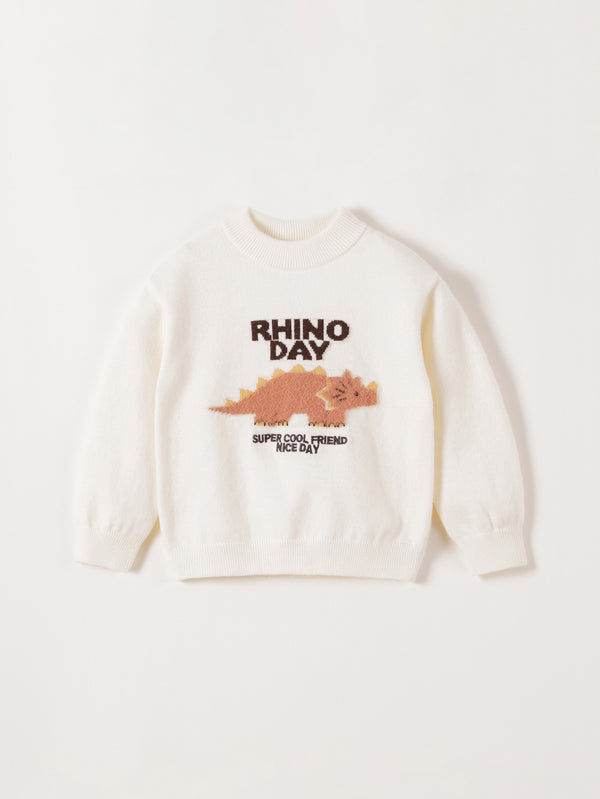 MARC & JANIE Toddler Boy Fun Zoo Animal Wool Knit Sweater 551917