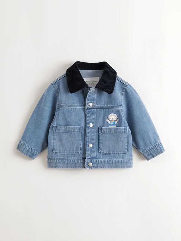MARC & JANIE Toddler Boy Vintage Casual Denim Jacket 551368
