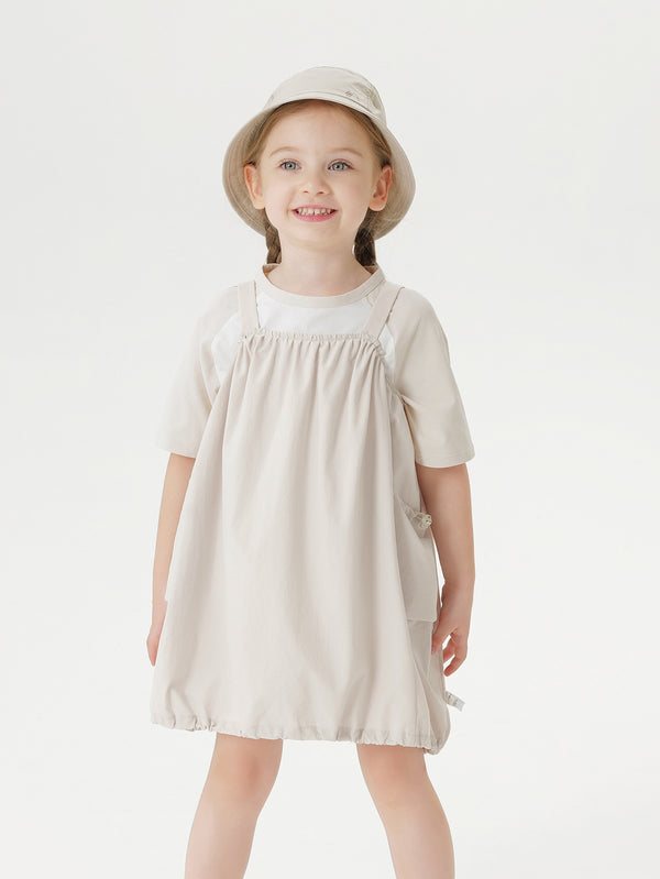 MARC & JANIE Toddler Girl Lightweight Quick-Dry Flower Bud Overalls 550632
