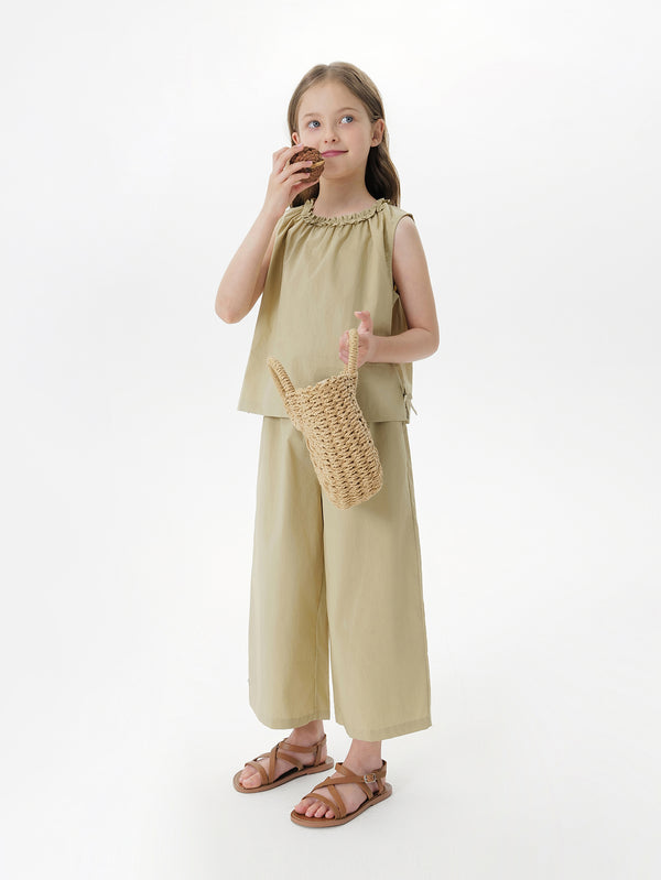 MARC & JANIE Toddler Girl Ruffle Collar Tank Pants Set 550890