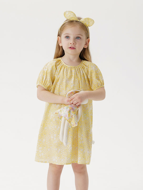 MARC & JANIE Toddler Kids Girl Bud Sleeve Printed Dress 240926