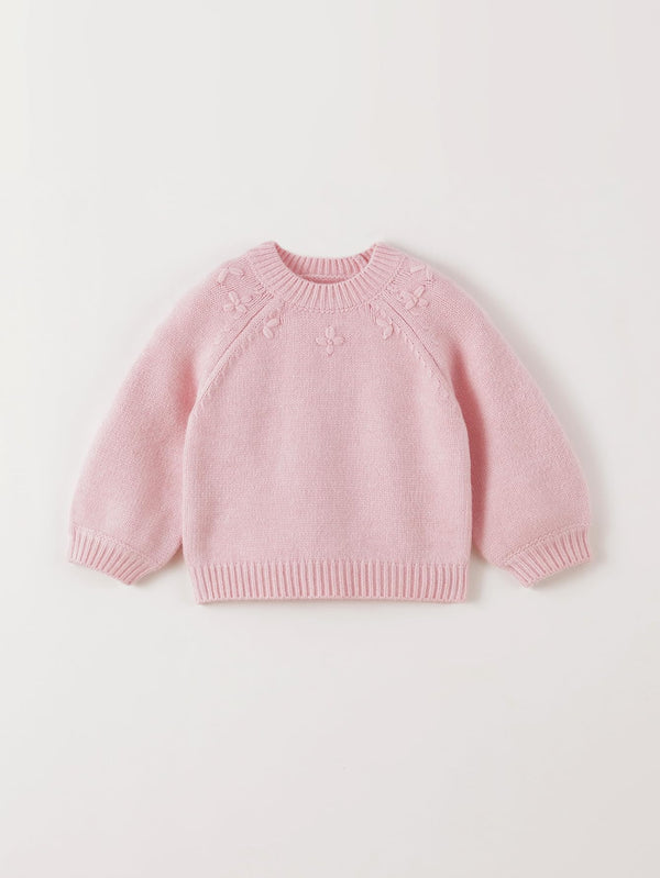 MARC & JANIE Toddler Girl Floral Warm Knit Sweater 551869