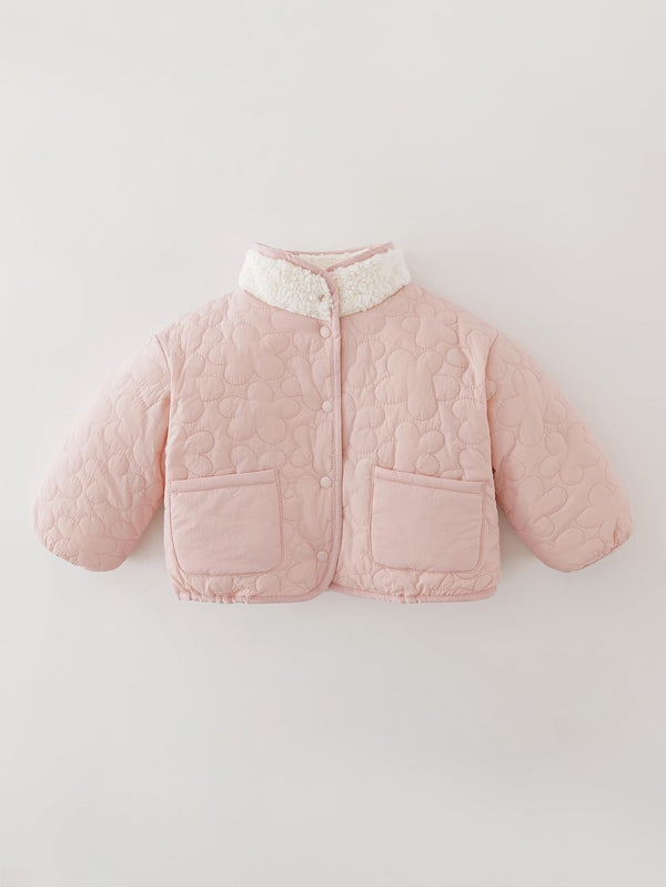 MARC & JANIE Toddler Girl Floral Quilted Warm Vest 551675