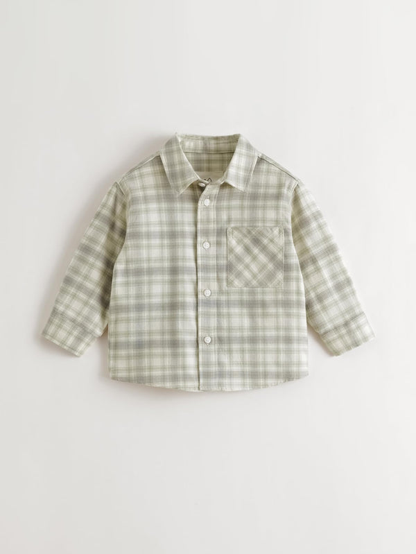 MARC & JANIE Toddler Kids Boy Retro Plaid Cotton Casual Shirt Top 551596