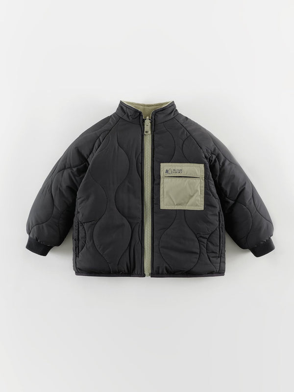 MARC & JANIE Toddler Boy Reversible Outdoor Padded Jacket 551591