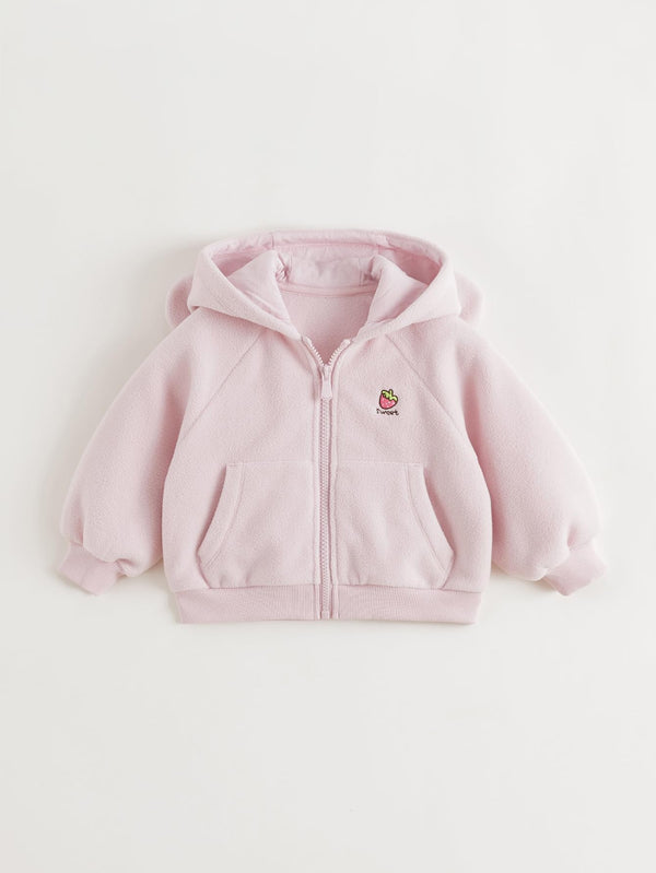 MARC & JANIE Toddler Girl Strawberry Rabbit Fleece Jacket 551825
