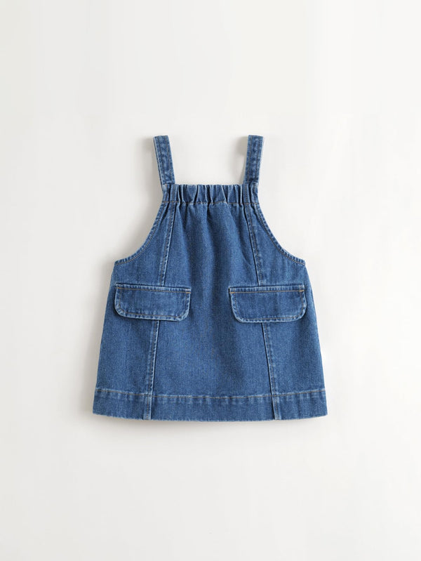MARC & JANIE Toddler Girl Cotton Denim Suspender Dress 551653