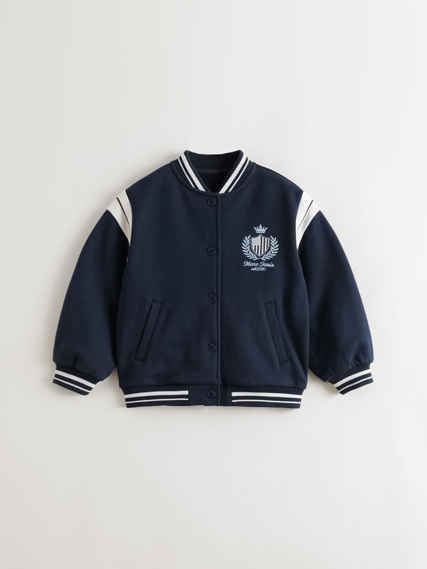 MARC & JANIE Unisex Kids Retro Preppy Baseball Jacket 551551