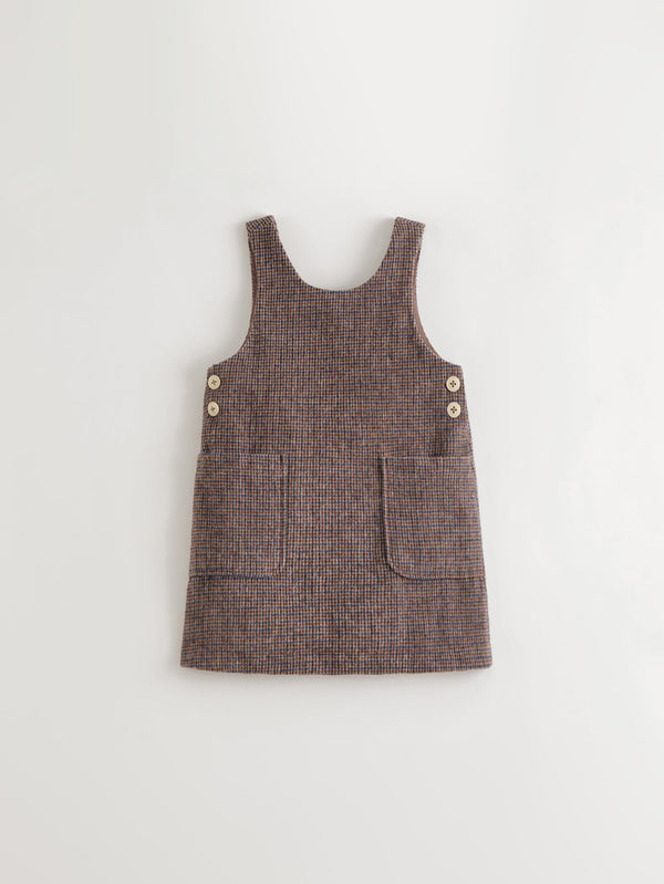 MARC & JANIE Kids Girl Houndstooth Wool Vest Dress 551666