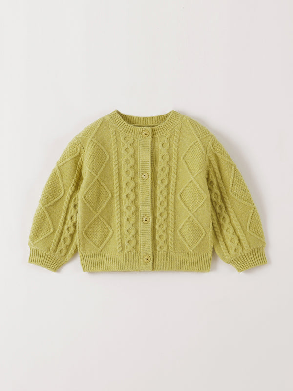 MARC & JANIE Toddler Girl Lightweight Argyle Knit Cardigan 551863