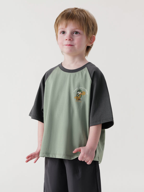 MARC & JANIE Unisex Toddler Kids Antimicrobial Short-sleeved T-shirt 240581