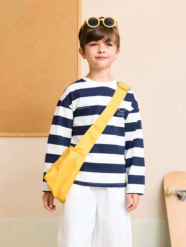 MARC & JANIE Kids Boy Skin Friendly Cotton Striped T-Shirt 551150