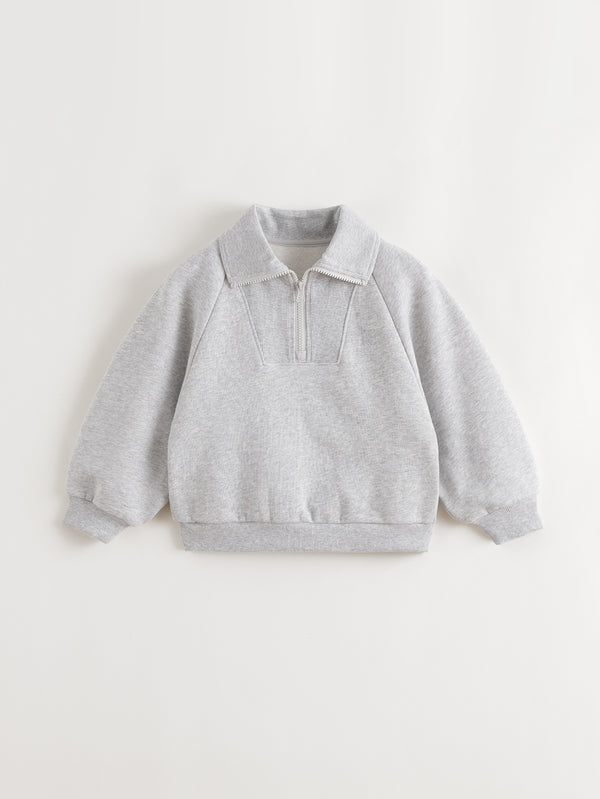 MARC & JANIE Kids Girl Simple Half Zip Sweatshirt 551206