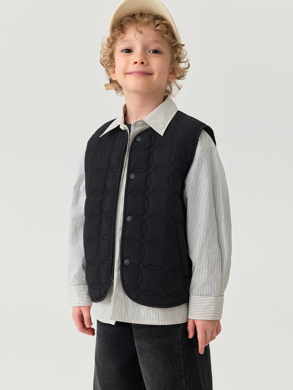 MARC & JANIE Toddler Boy Water Repellent Coin Quilted Vest 551365