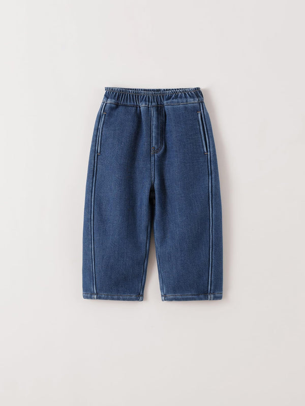 MARC & JANIE Toddler Girl Warm Fleece Denim Banana Pants 551515