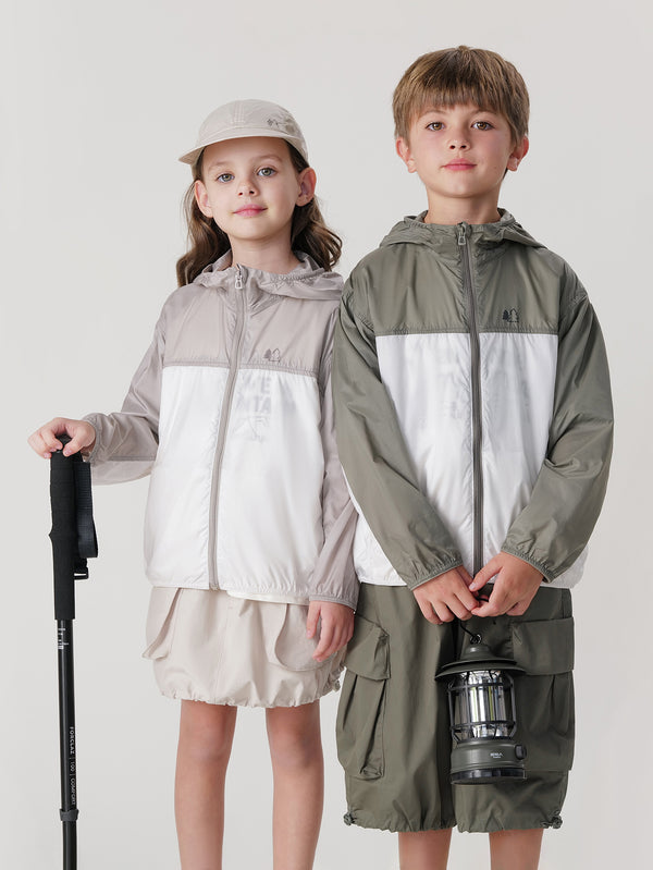 MARC & JANIE Toddler Kids Boy Color Block Sun Protective Hooded Jacket 240630