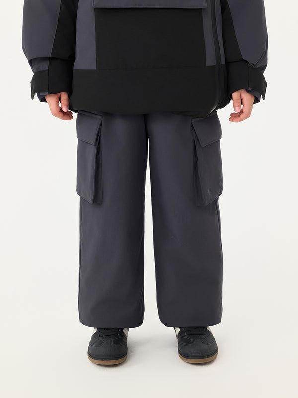 MARC & JANIE Unisex Kids Water-Resistant Warm Padded Cargo Down Pants 551632