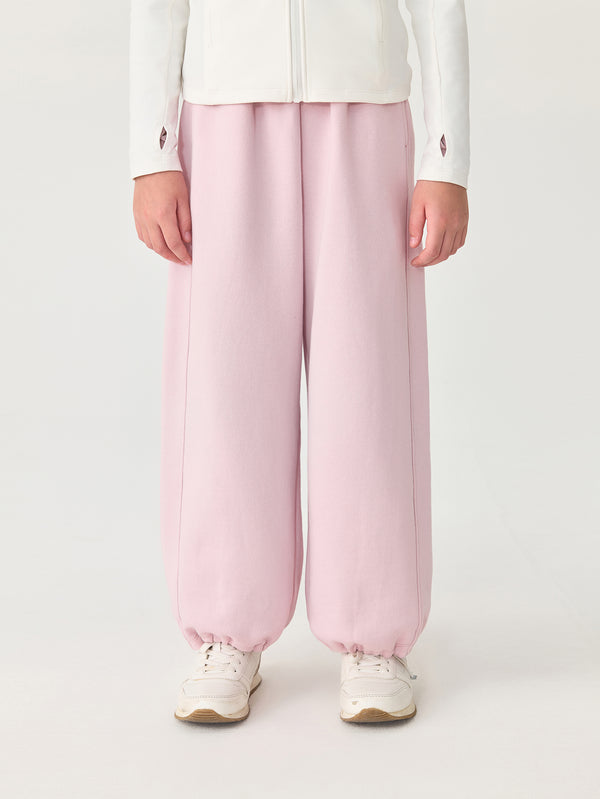 MARC & JANIE Kids Girl Ribbon Bow Soft Plush Sweatpants 551500