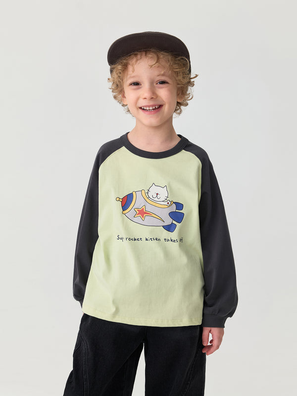 MARC & JANIE Toddler Boy Cat Aviator Cotton T-Shirt 551119